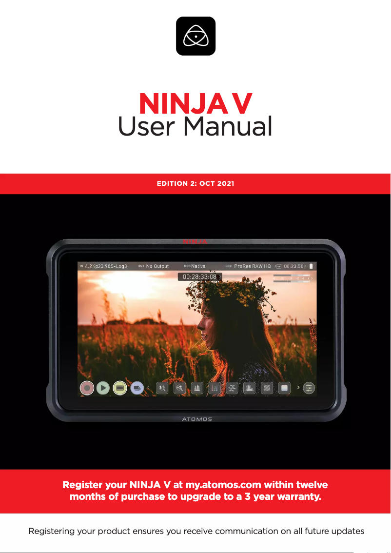 Página 1 del manual Manual de usuario Atomos Ninja CAST