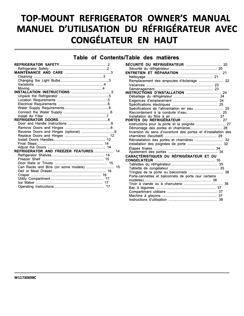 Imagen de la primera página del manual del dispositivo WRT318FZDM