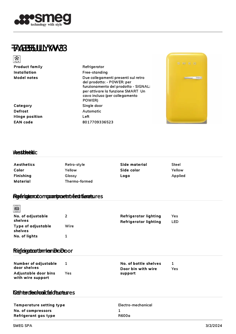 Imagen de la primera página del manual del dispositivo FAB5ULYW3