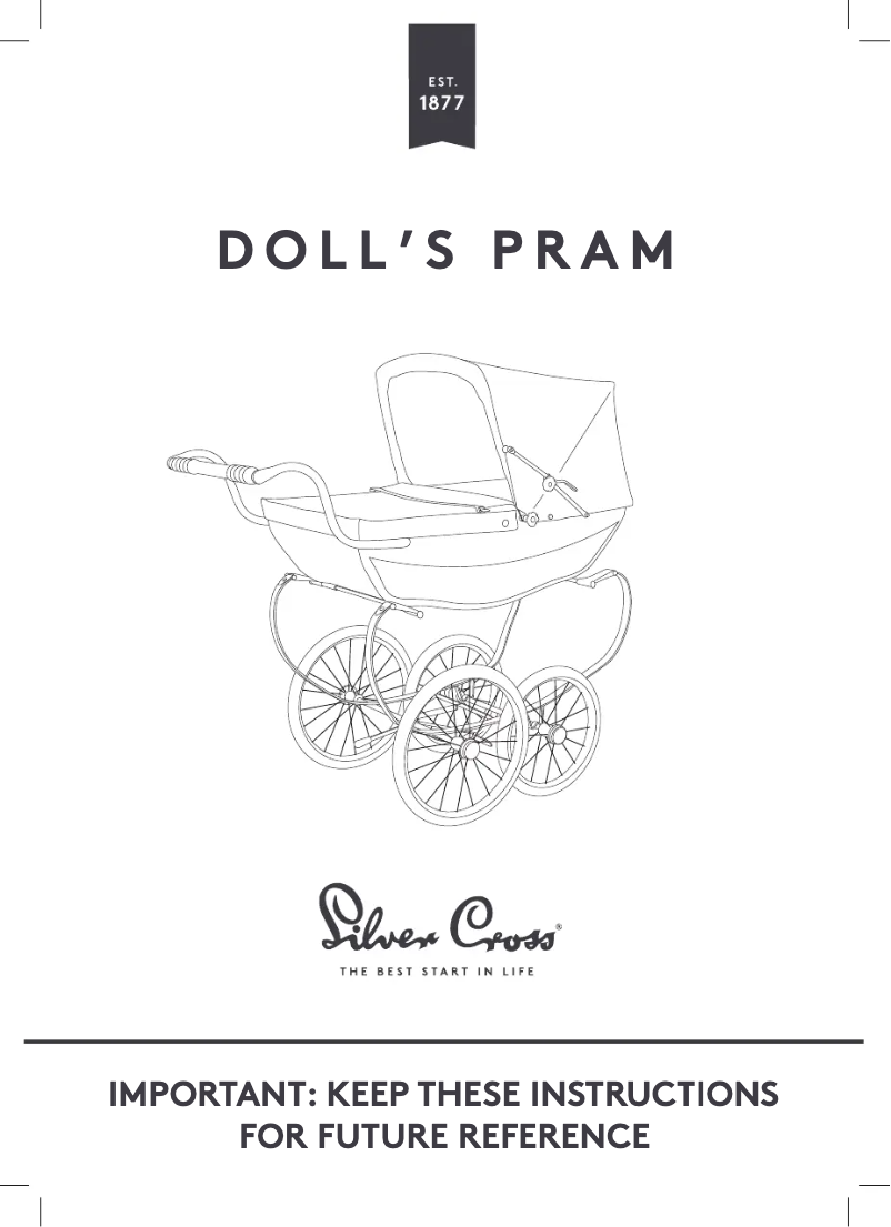 Página 1 del manual Manual de usuario Silver Cross Dolls Pram
