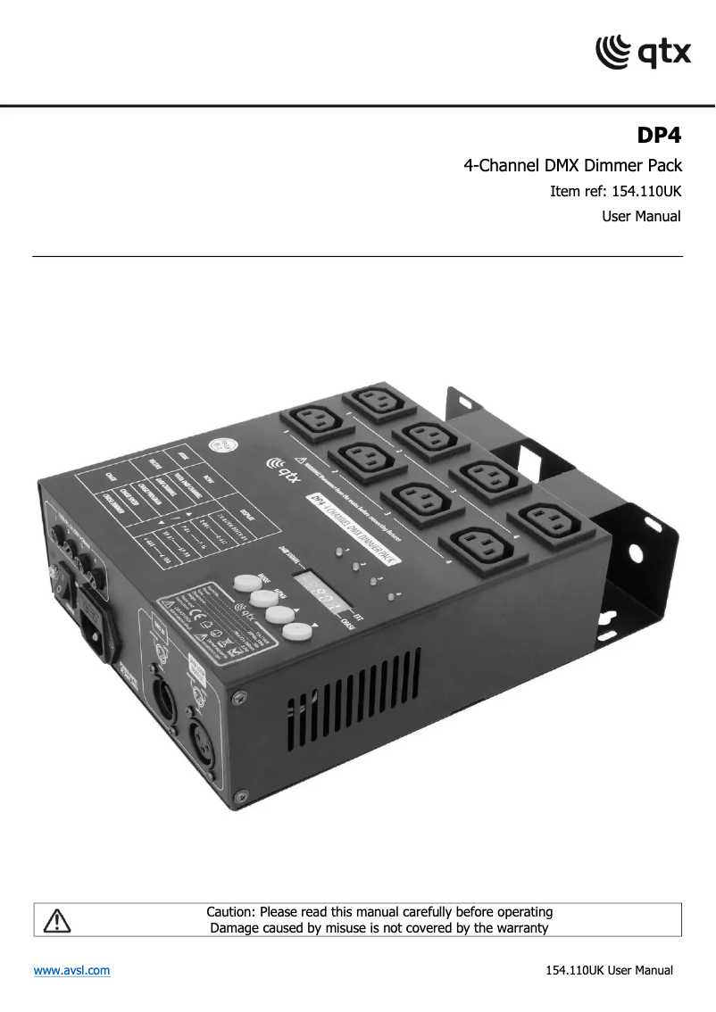 Imagen de la primera página del manual del dispositivo DP4