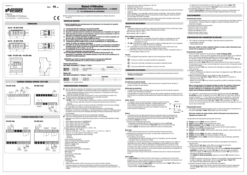 Imagen de la primera página del manual del dispositivo FR NTC-1P3A