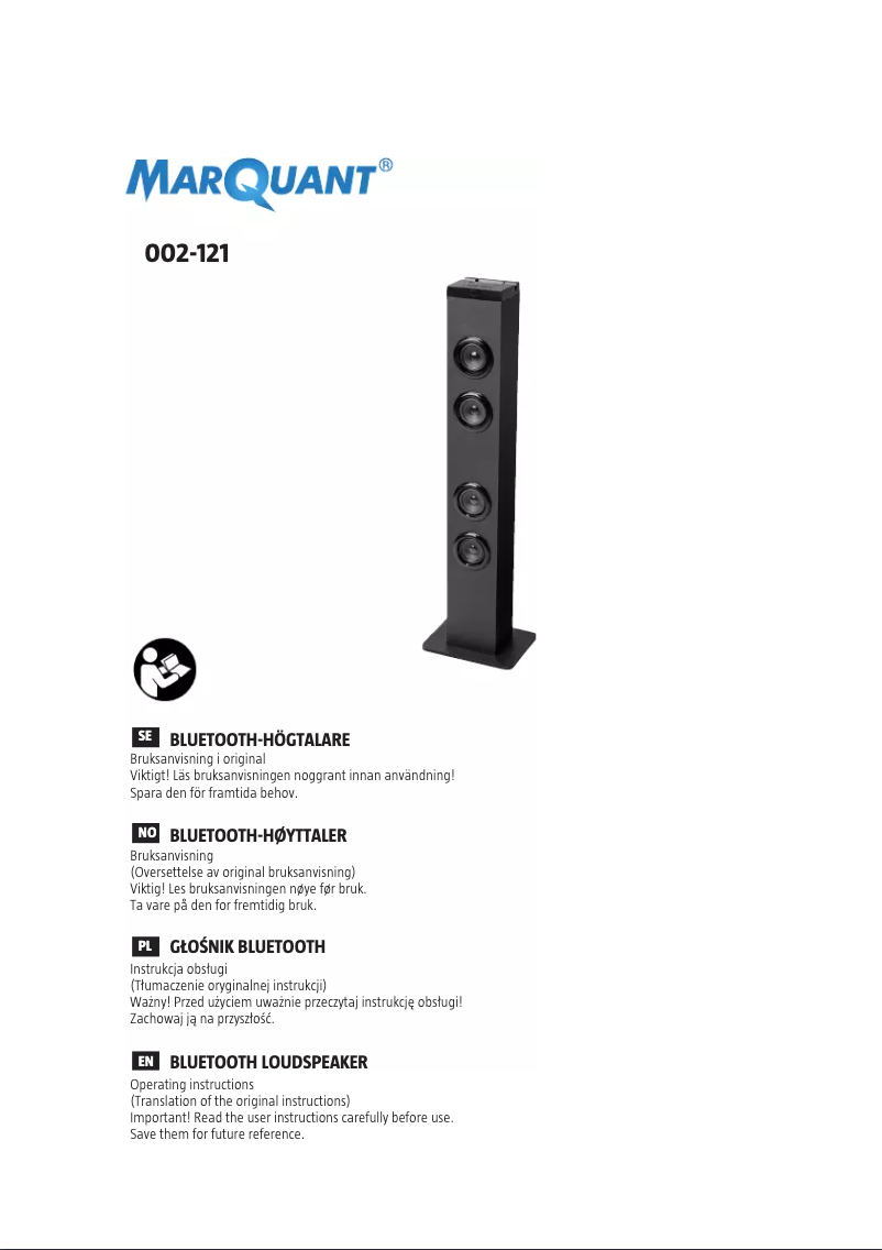 Página nº 1 - Manual de usuario Marquant 002-121