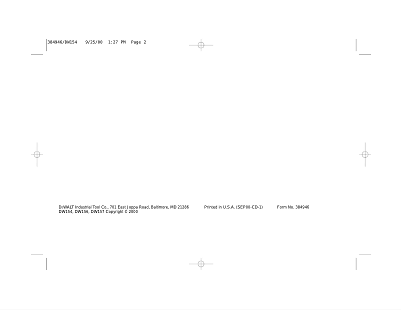 Imagen de la primera página del manual del dispositivo DW156