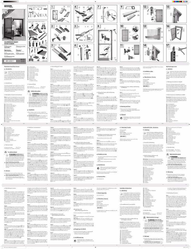 Página 1 del manual Manual de usuario Powerfix IAN 43011