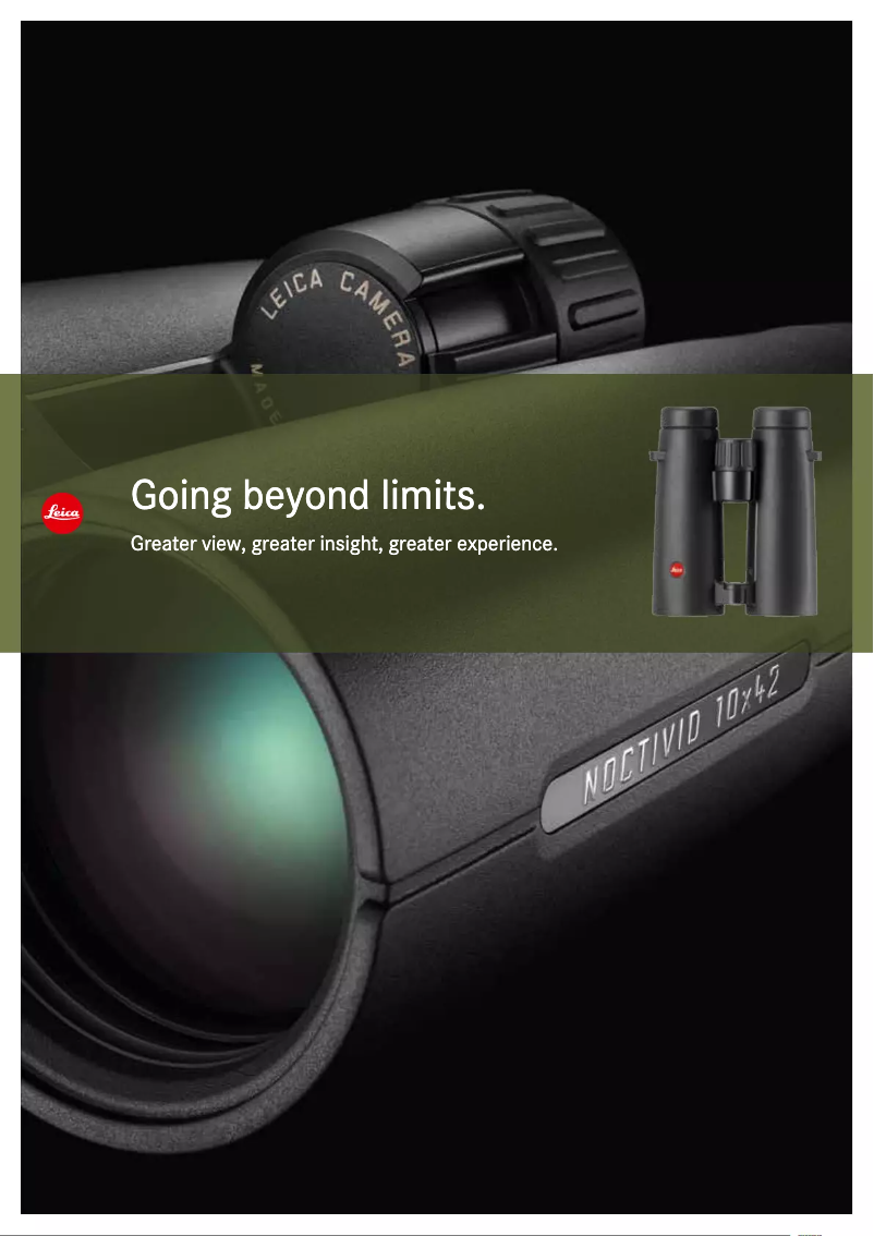 Página nº 1 - Folleto Leica Trinovid 8x42 HD