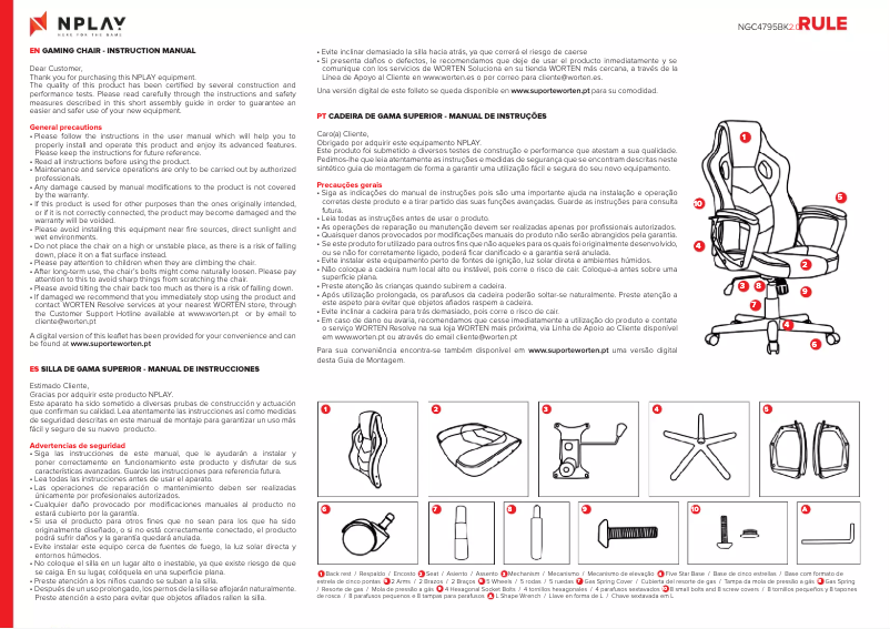 Imagen de la primera página del manual del dispositivo RULE 2.0