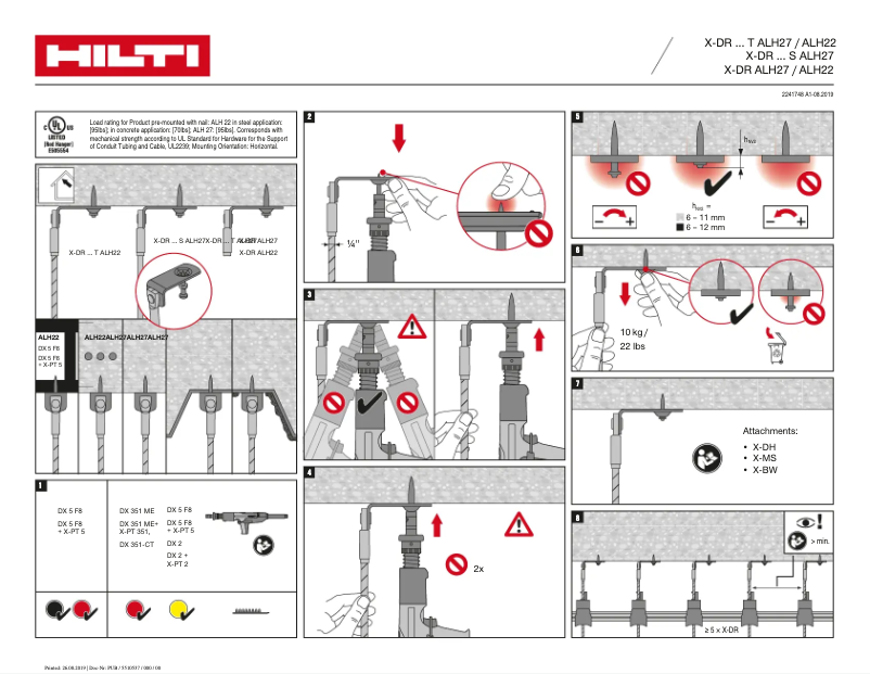 Página nº 1 - Manual de usuario Hilti X-DR T ALH