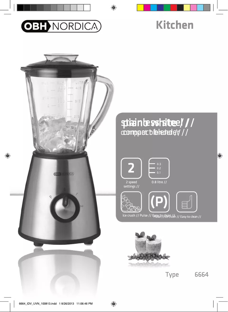 Imagen de la primera página del manual del dispositivo Compact 6664