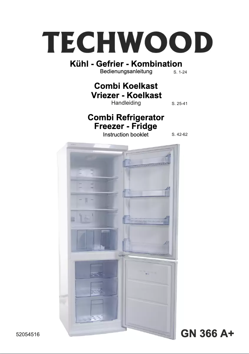 Página 1 del manual Manual de usuario Techwood GN 366 A+