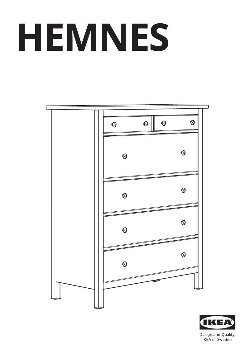 Página 1 del manual Manual de usuario Ikea HEMNES 805.761.97