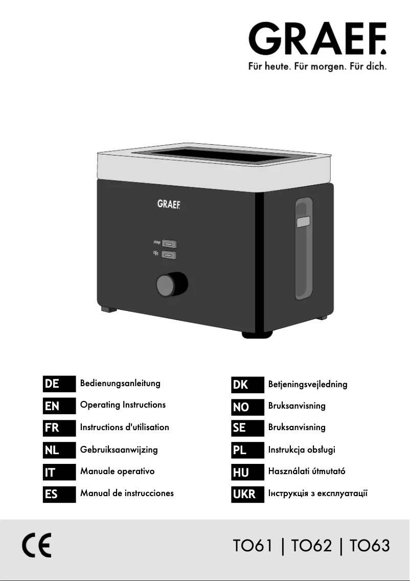 Página 1 del manual Manual de usuario Graef TO 62