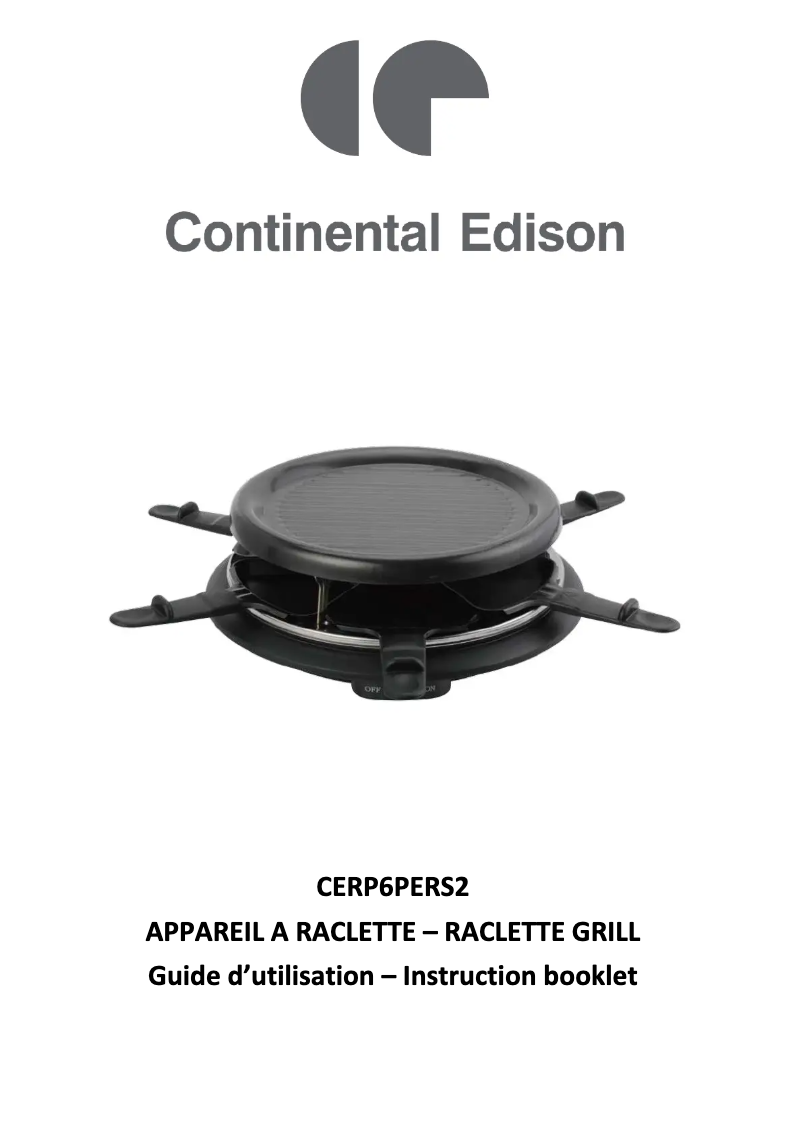 Imagen de la primera página del manual del dispositivo CERP6PERS2