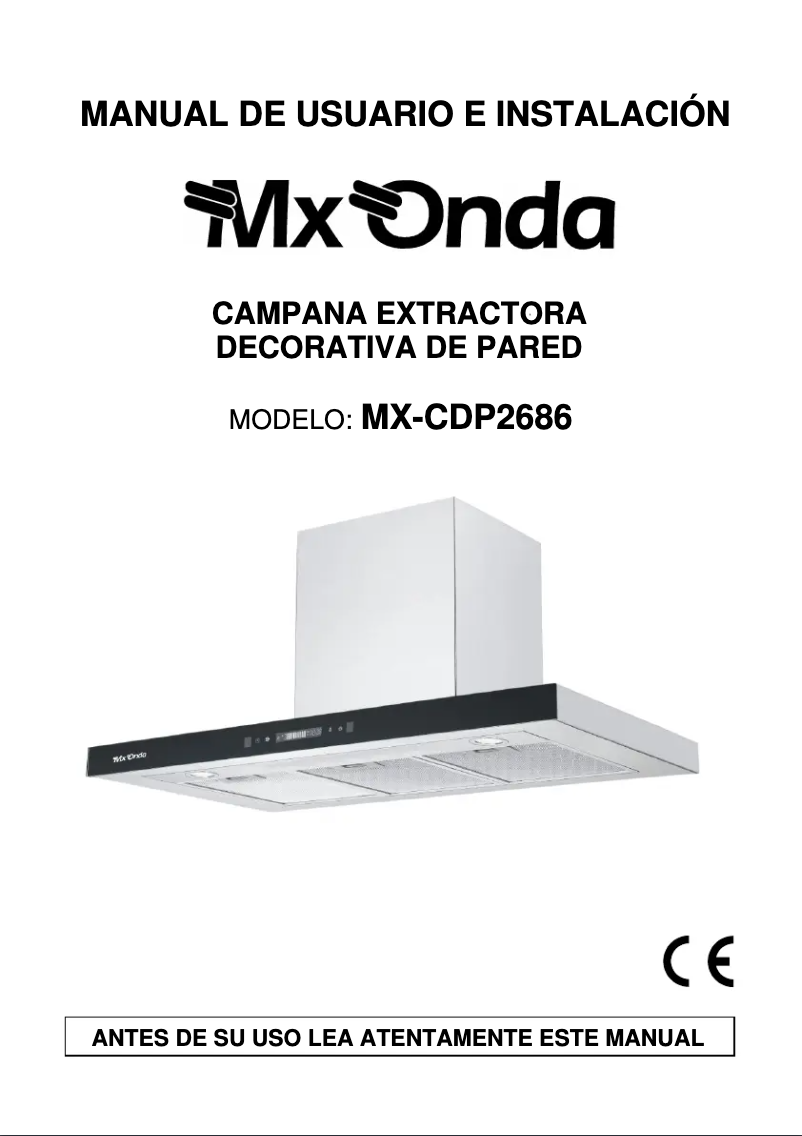 Página 1 del manual Manual de usuario Mx Onda MX-CDP2686