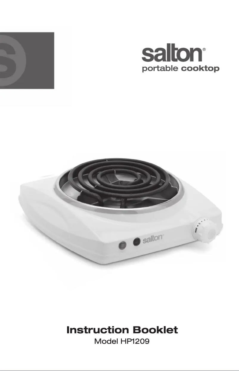 Página nº 1 - Manual de usuario Salton HP1209