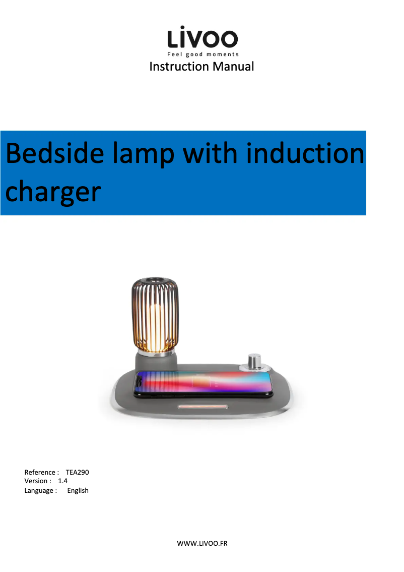 Imagen de la primera página del manual del dispositivo TEA290