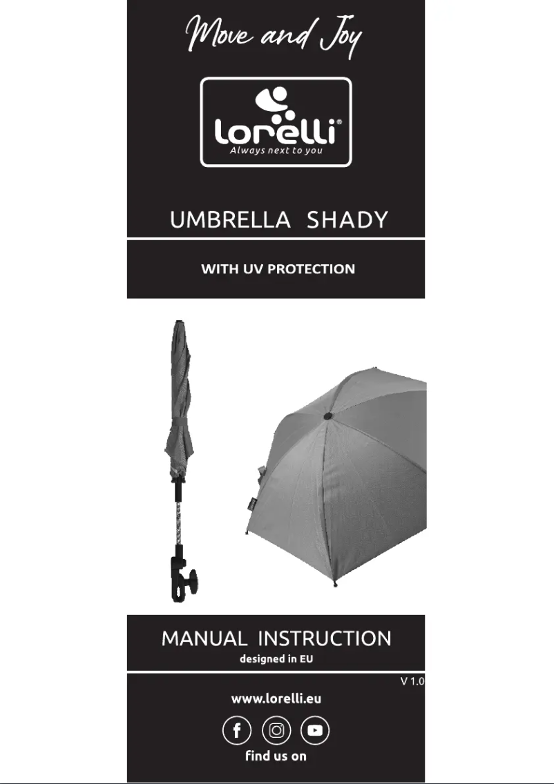 Imagen de la primera página del manual del dispositivo Umbrella Shady