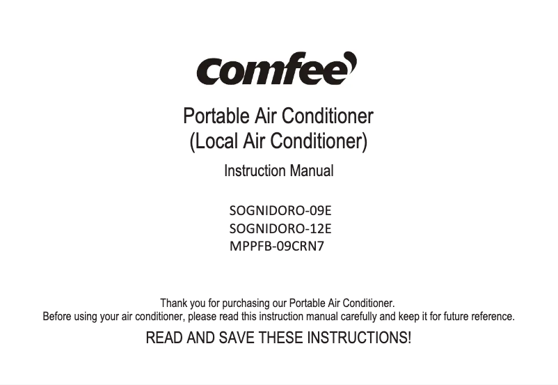 Página 1 del manual Manual de usuario Midea SOGNIDORO-09E