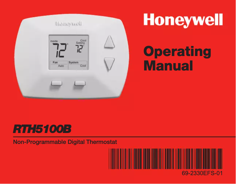 Página 1 del manual Manual de usuario Honeywell RTH5100B