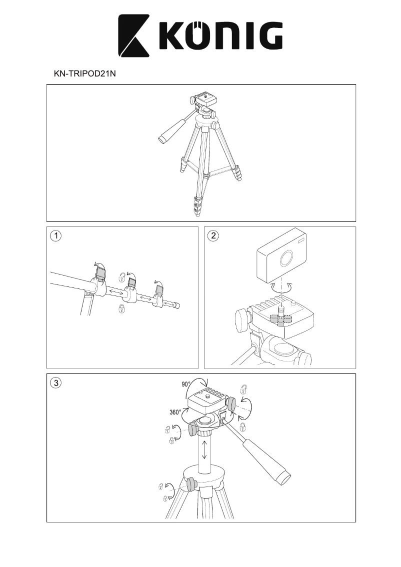 Imagen de la primera página del manual del dispositivo KN-TRIPOD21N