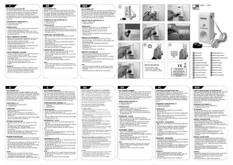 Página nº 1 - Manual de usuario Elro FA2F