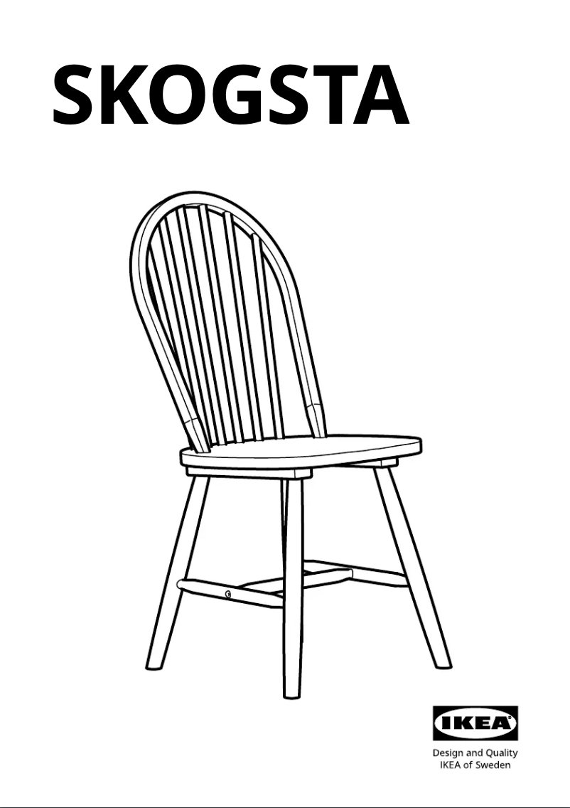 Imagen de la primera página del manual del dispositivo SKOGSTA 705.448.71