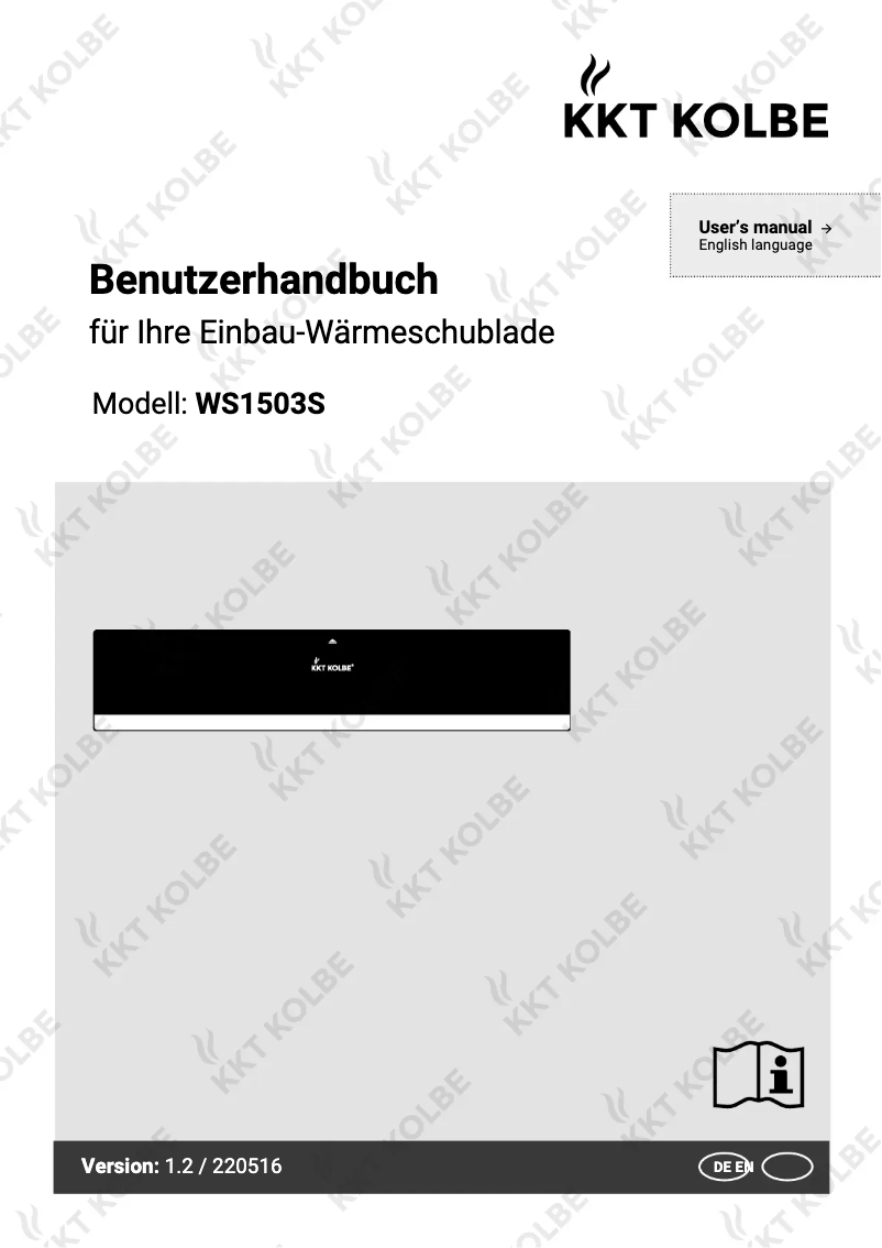 Página 1 del manual Manual de usuario KKT Kolbe WS1503S