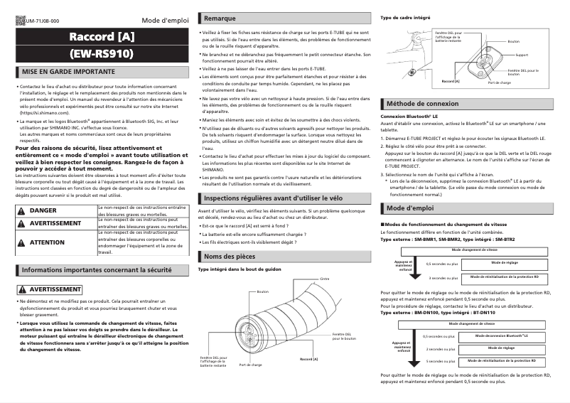Imagen de la primera página del manual del dispositivo EW-RS910
