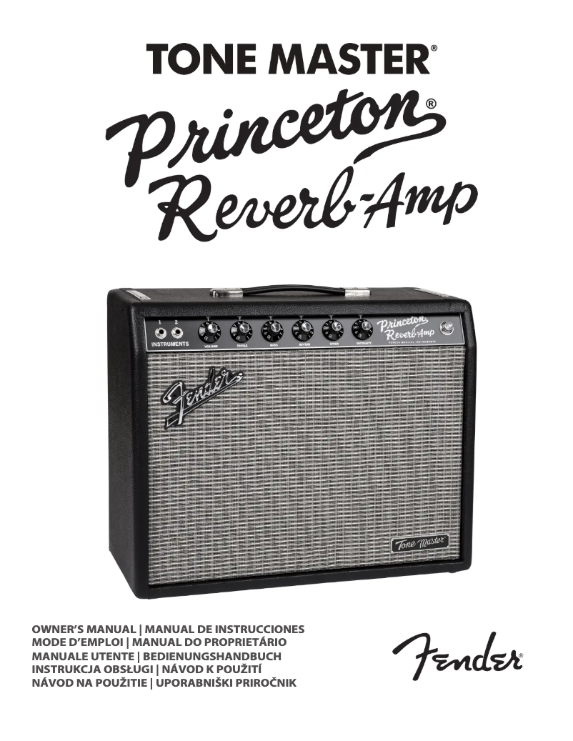 Página nº 1 - Manual de usuario Fender Tone Master Princeton Reverb-Amp