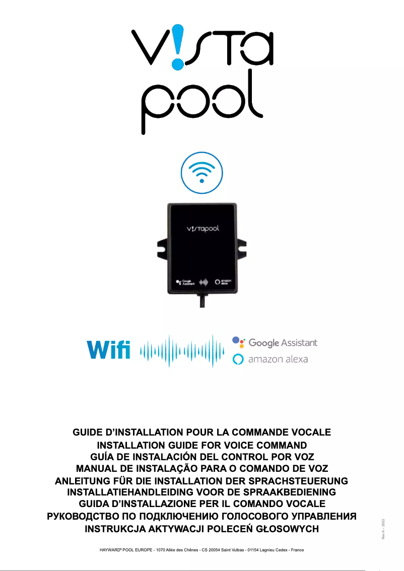 Imagen de la primera página del manual del dispositivo AquaRite UV LS