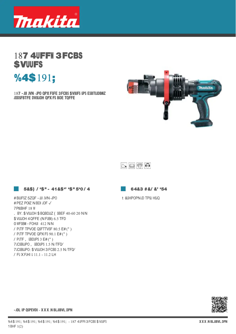 Página nº 1 - Ficha técnica Makita DSC191Z