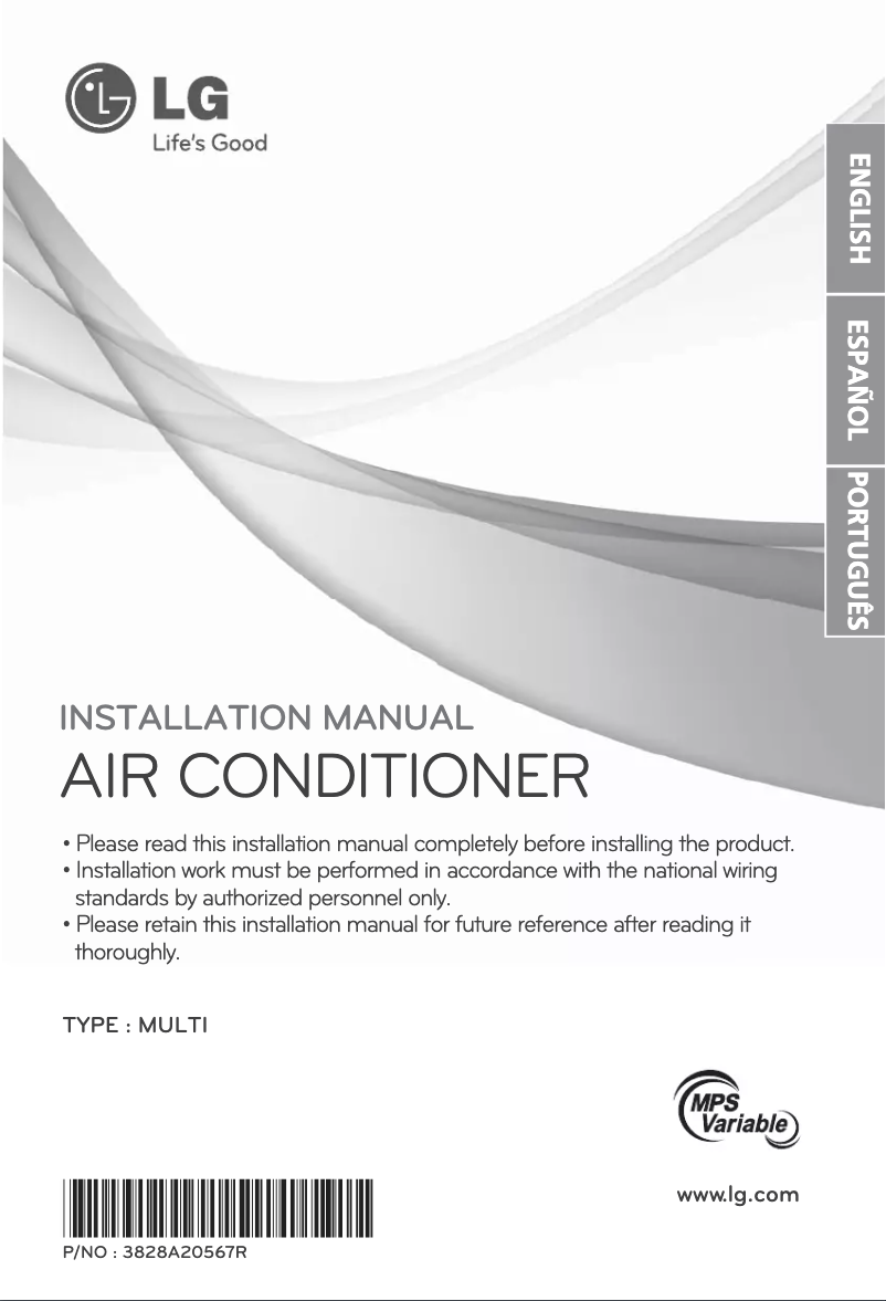 Imagen de la primera página del manual del dispositivo L4UC602FA2