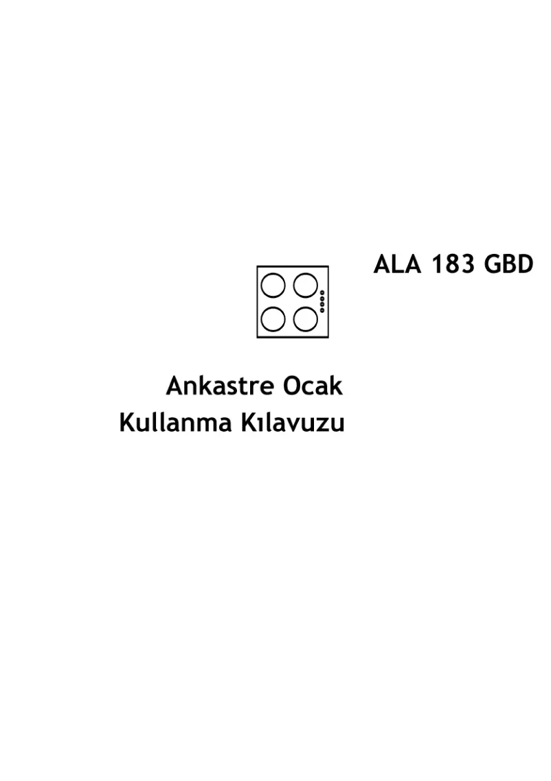 Imagen de la primera página del manual del dispositivo ALA 183 GBD