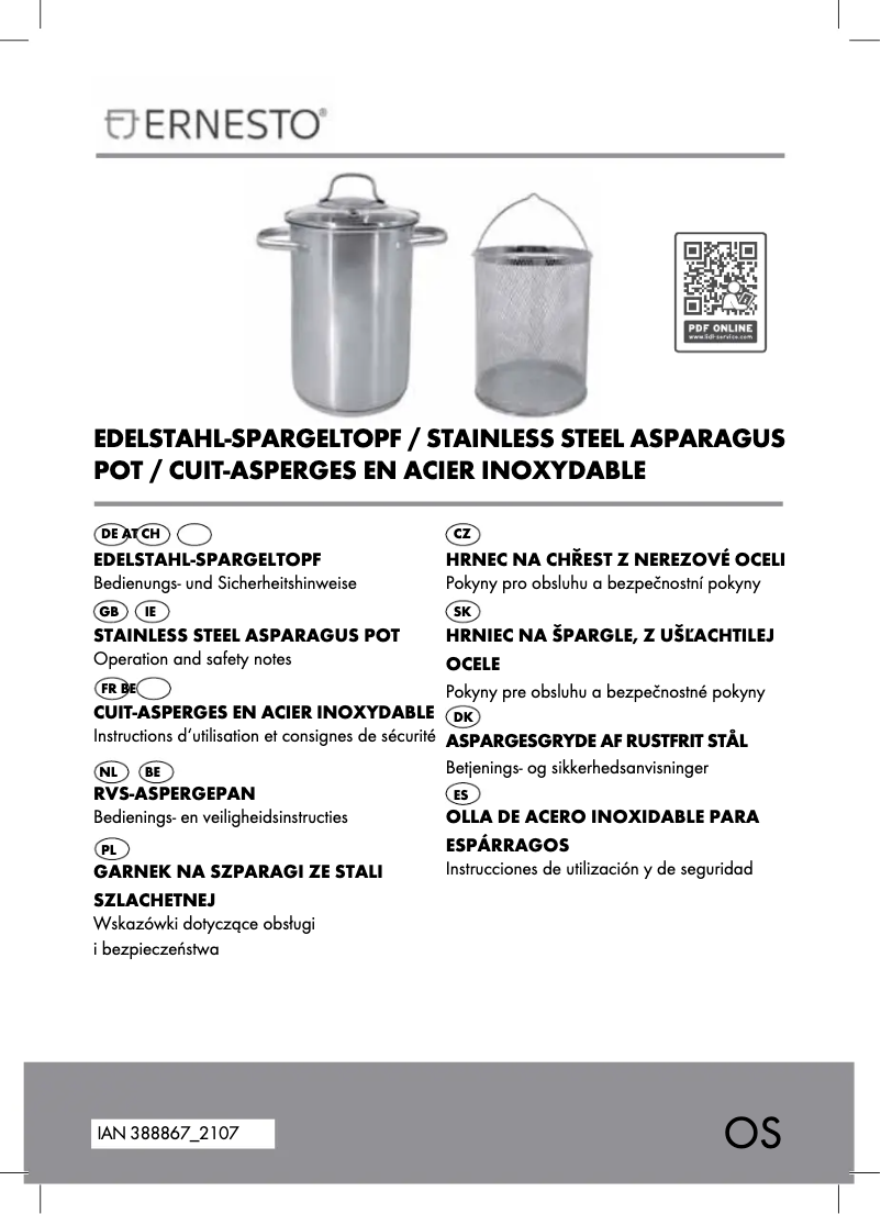 Imagen de la primera página del manual del dispositivo IAN 388867