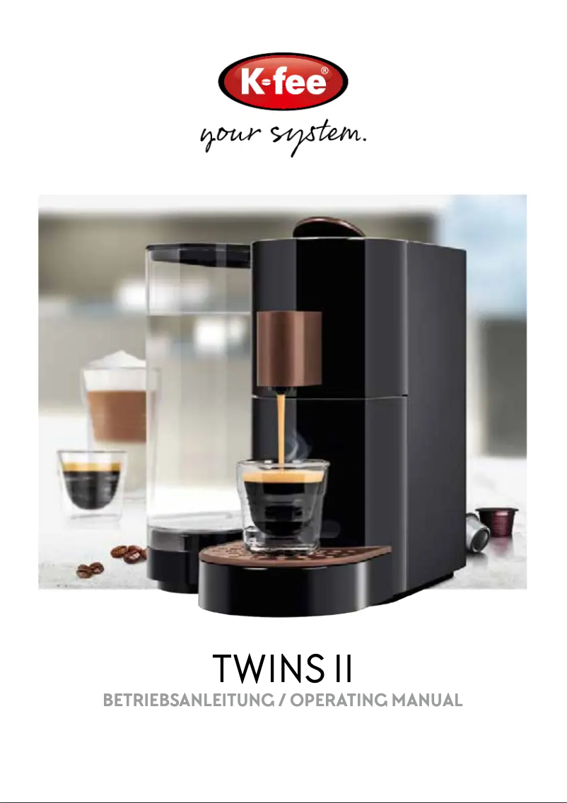 Imagen de la primera página del manual del dispositivo Twins II