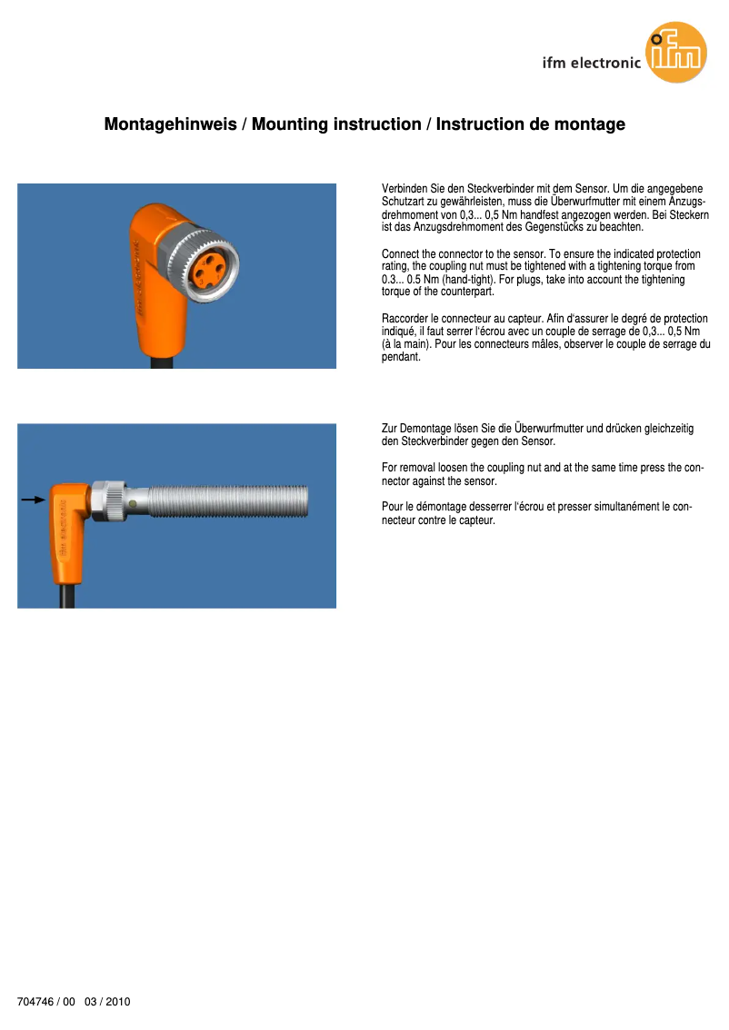Imagen de la primera página del manual del dispositivo EVW091