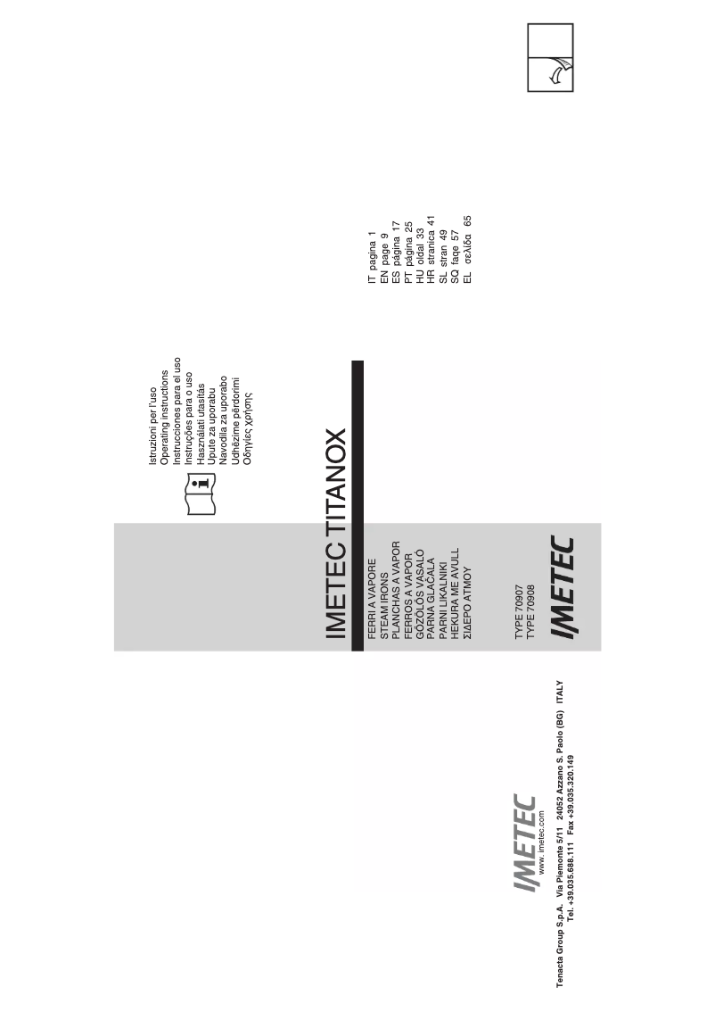 Página 1 del manual Manual de usuario Imetec Zerocalc K3 1900