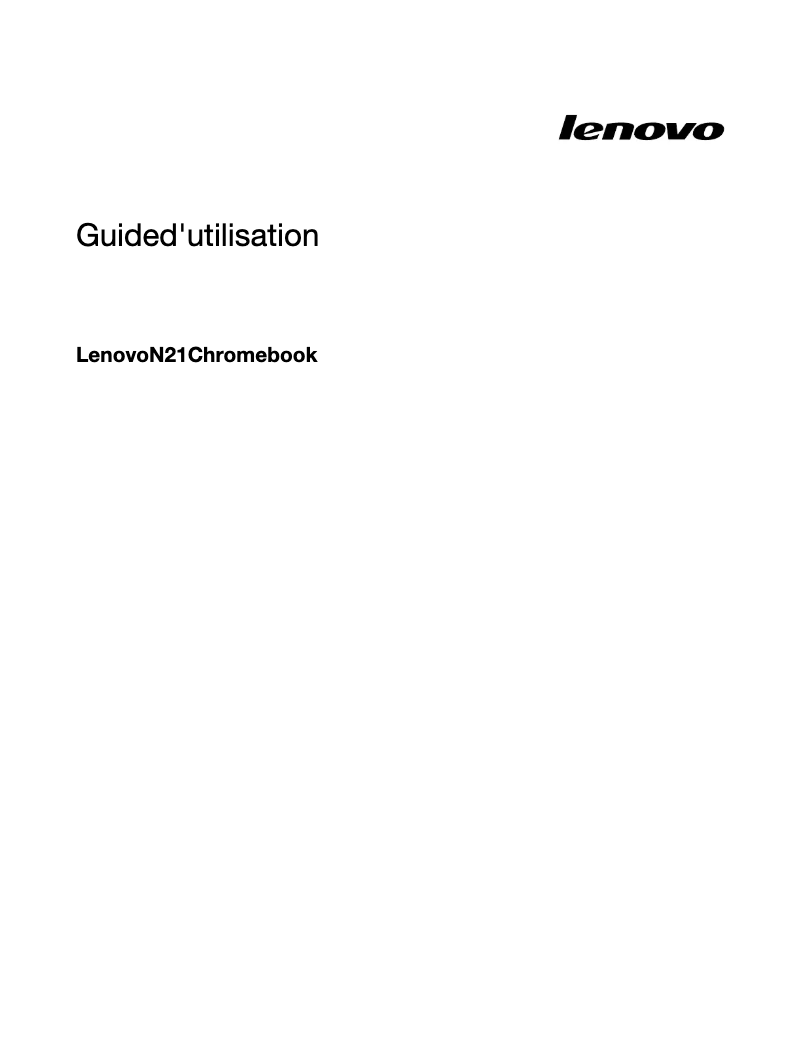 Imagen de la primera página del manual del dispositivo Chromebook N21