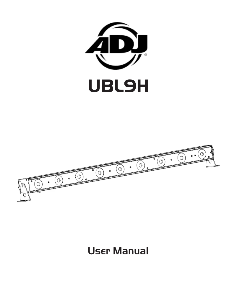 Página nº 1 - Manual de usuario American DJ UBL9H