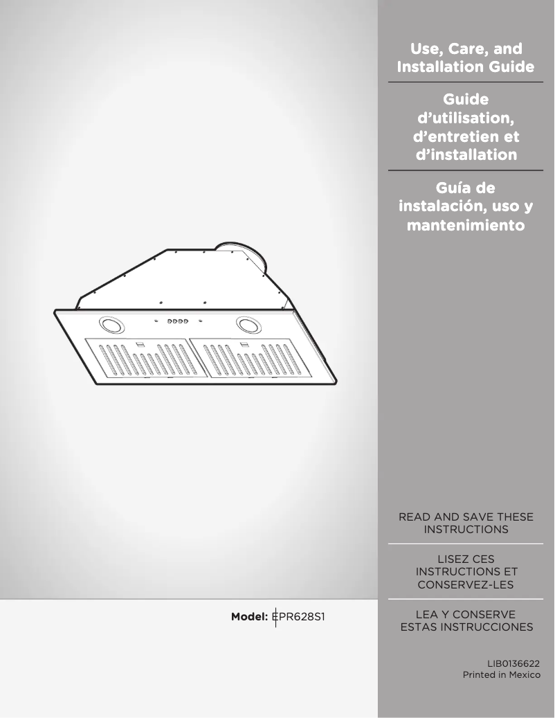 Imagen de la primera página del manual del dispositivo Palermo PRF0135457A