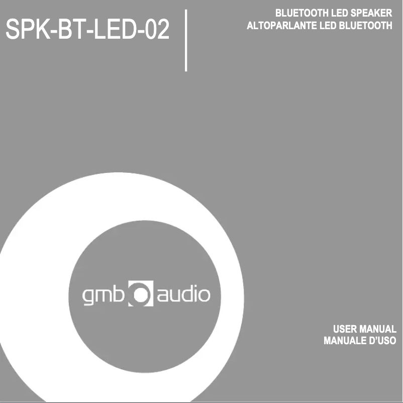 Página 1 del manual Manual de usuario Gembird SPK-BT-LED-02