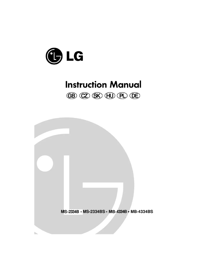 Página 1 del manual Manual de usuario LG MS-2334B