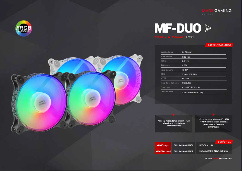 Imagen de la primera página del manual del dispositivo MF-DUO