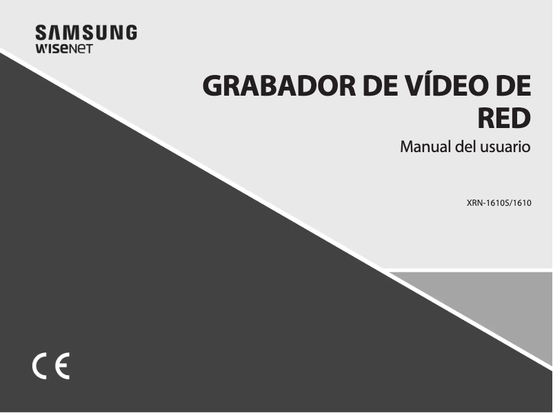 Imagen de la primera página del manual del dispositivo XRN-1610