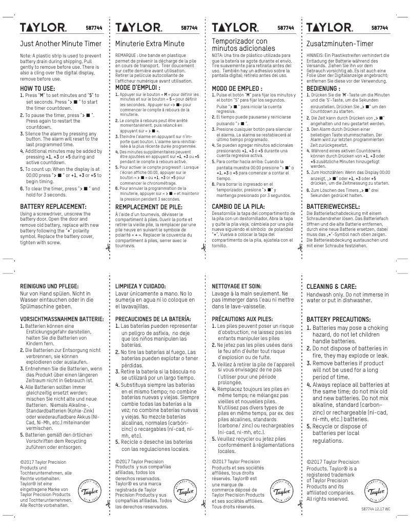 Imagen de la primera página del manual del dispositivo 5877