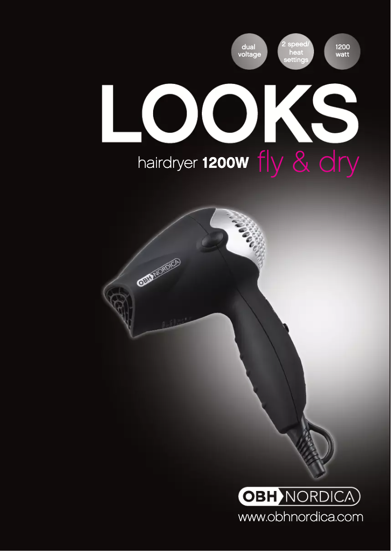 Página nº 1 - Manual de usuario OBH Nordica Fly and Dry 5102