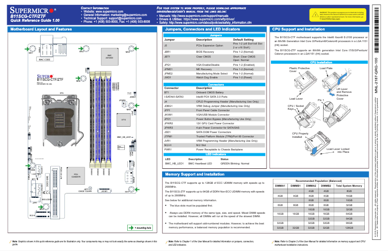 Imagen de la primera página del manual del dispositivo SuperBlade SBI-4119MG-X
