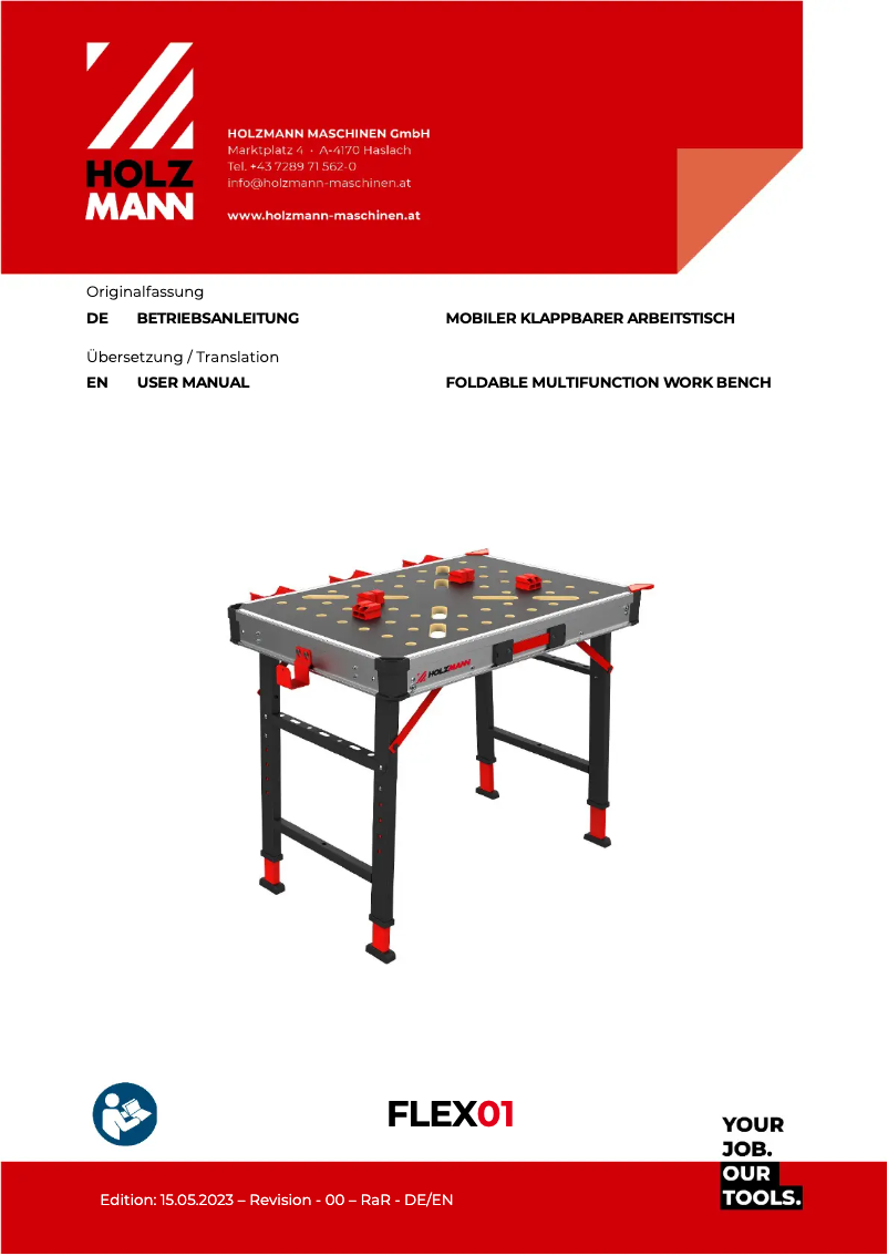 Página 1 del manual Manual de usuario Holzmann FLEX01
