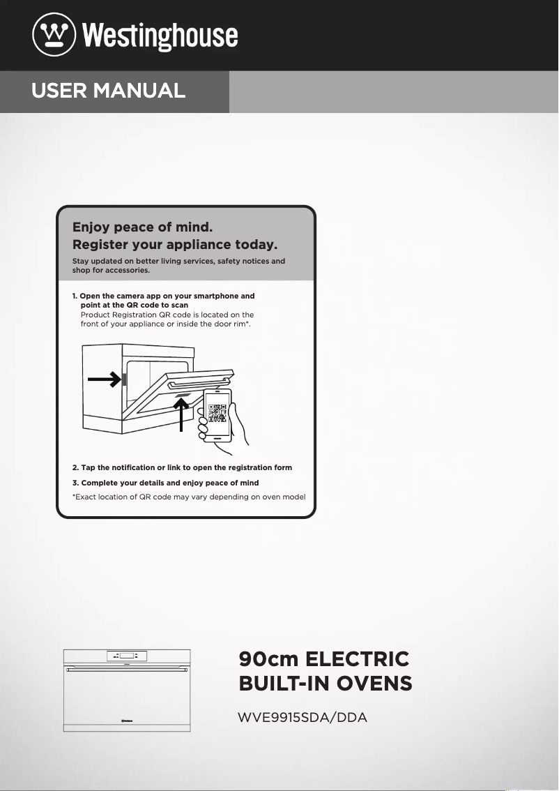 Imagen de la primera página del manual del dispositivo WVE9915DDA