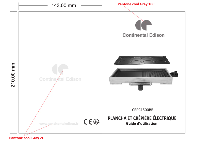 Imagen de la primera página del manual del dispositivo CEPC1500BB